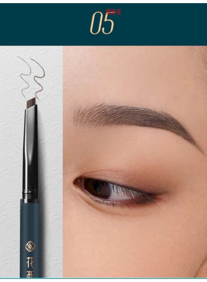 Luodai Floral Eyebrow Pencil (Chisel Tip 1+1) | MF05 Taupe | 0.16 grams - image 2
