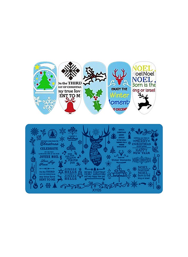 Nail Plates Nail Stamp Templates Metal Manicure Stencils Nail Art Stamping Image Plates For Nail Salon DIY Decoration Medium NSP XY05