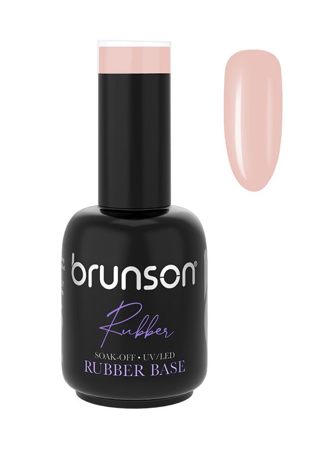 Rubber Base Gel Nail Polish Long Lasting Gel Polish Base for Chip-Free Shine Strengthens French Manicure Rubber Base Coat UV/LED Rubber Gel Soak Off Hard Gel Polish for Nail Extension Gel 18ml BRB38