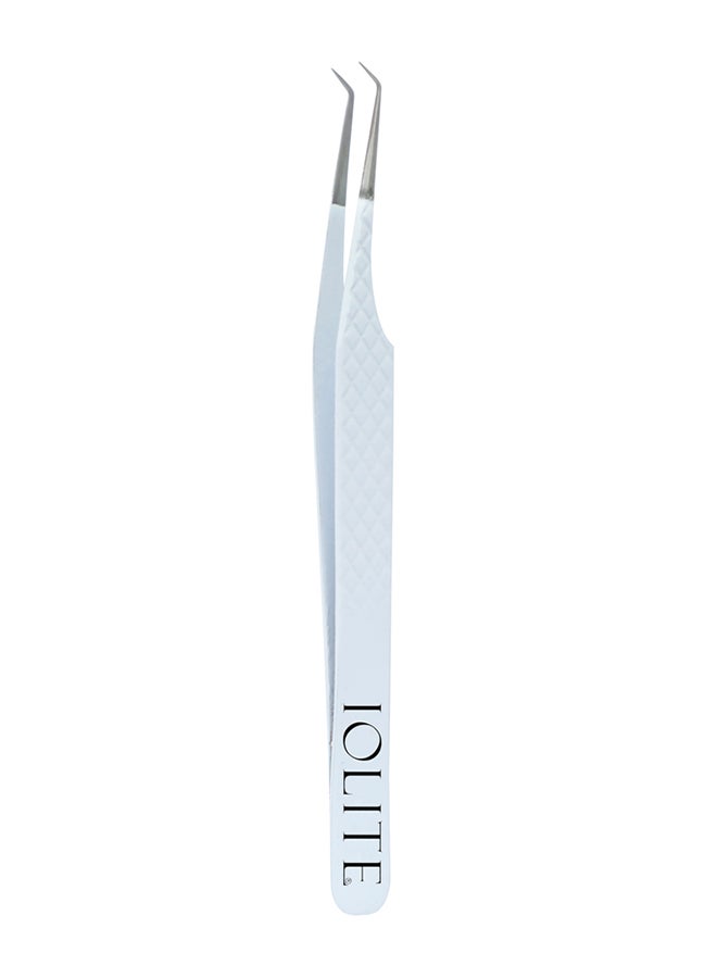 Lash Tweezer Professional Stainless Steel Curved Precision Tweezers for Eyelash Extensions, Volume Lashes, Electronics, Laboratory Work, Jewelry-Making,Crafting,Soldering, 2D-3D False Lashes, Nail Art