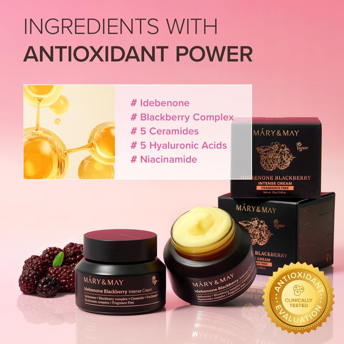 Idebenone Blackberry Intense Hydration Cream - 70g - image 7