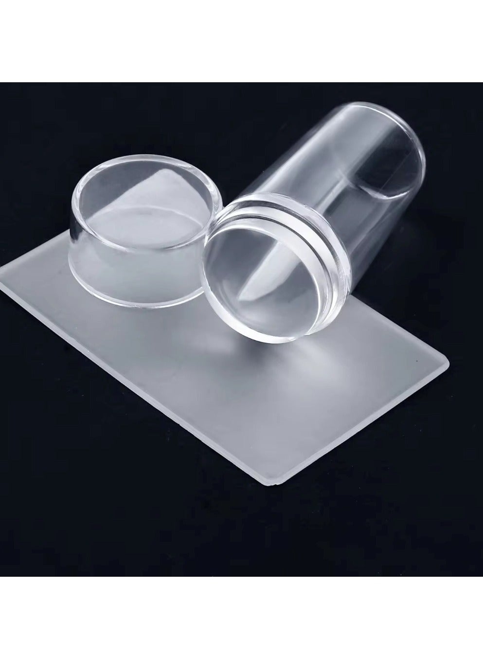 Clear Silicone Nail Art Stamper for Precise and Creative Designs
