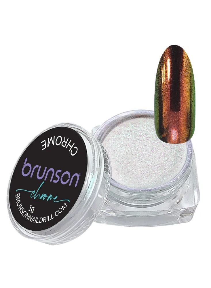 Chrome Nail Powder Mirror Nail Powder, Metallic Nail Powder Holographic Mirror Effect Nail Art Decoration Manicure Pigment GH385s