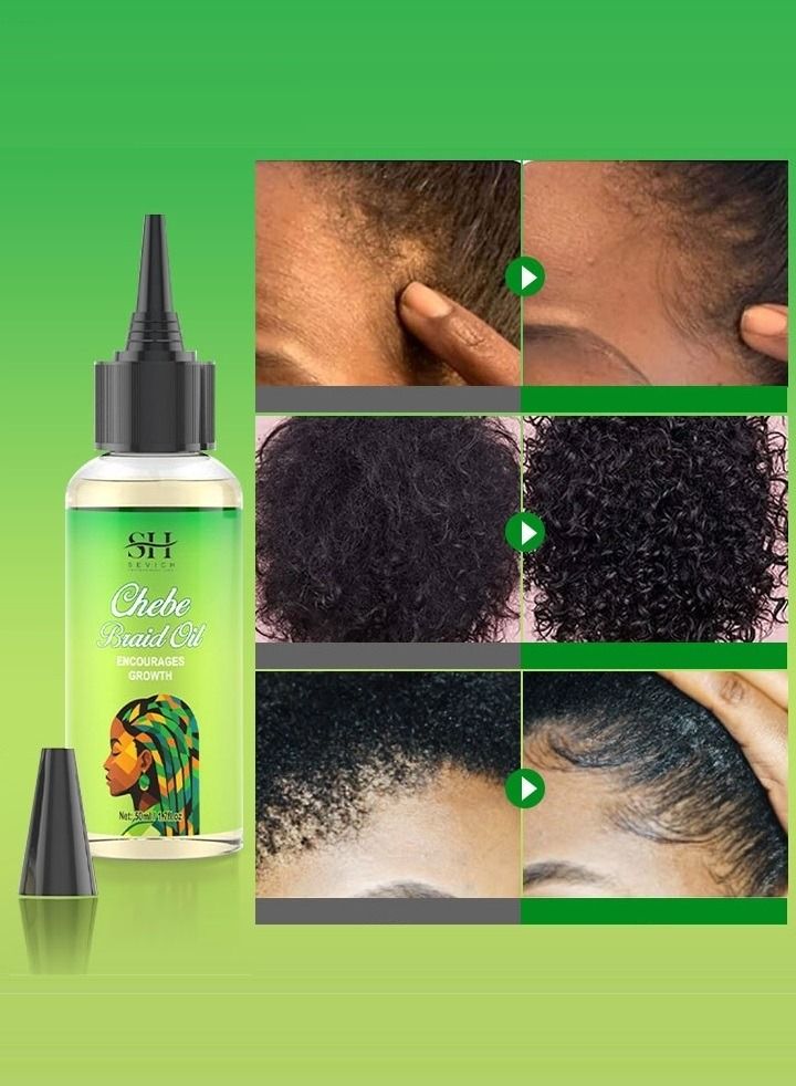 Naturals Chebe Braid Oil 50ml African Chebe Serum Treatment with Essential Oils  Natural Repair Growth and Moisture For Dry Scalp and Hair