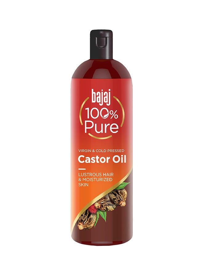 Castor Oil | Virgin And Cold Pressed Oil For Hair And Skin | Lustrous Shiny Hair And Moisturized Skin | 200 Ml, Clear