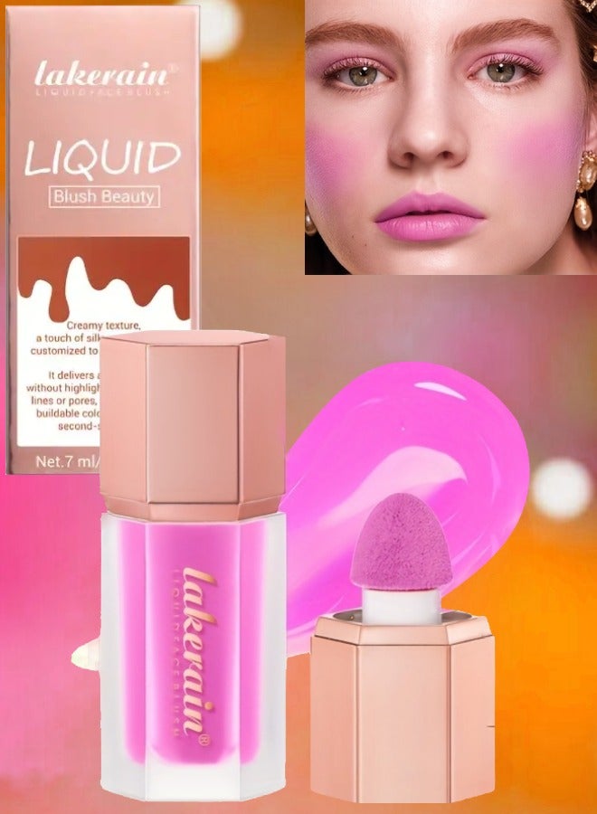 Liquid Face Blush for Cheeks Eyeshadow and Lipstick Long Wearing Moisturizing Blusher Liquid Matte Finish Blusher for Multiuse Long Lasting Face Beauty Makeup Liquid Tinted Blush 02
