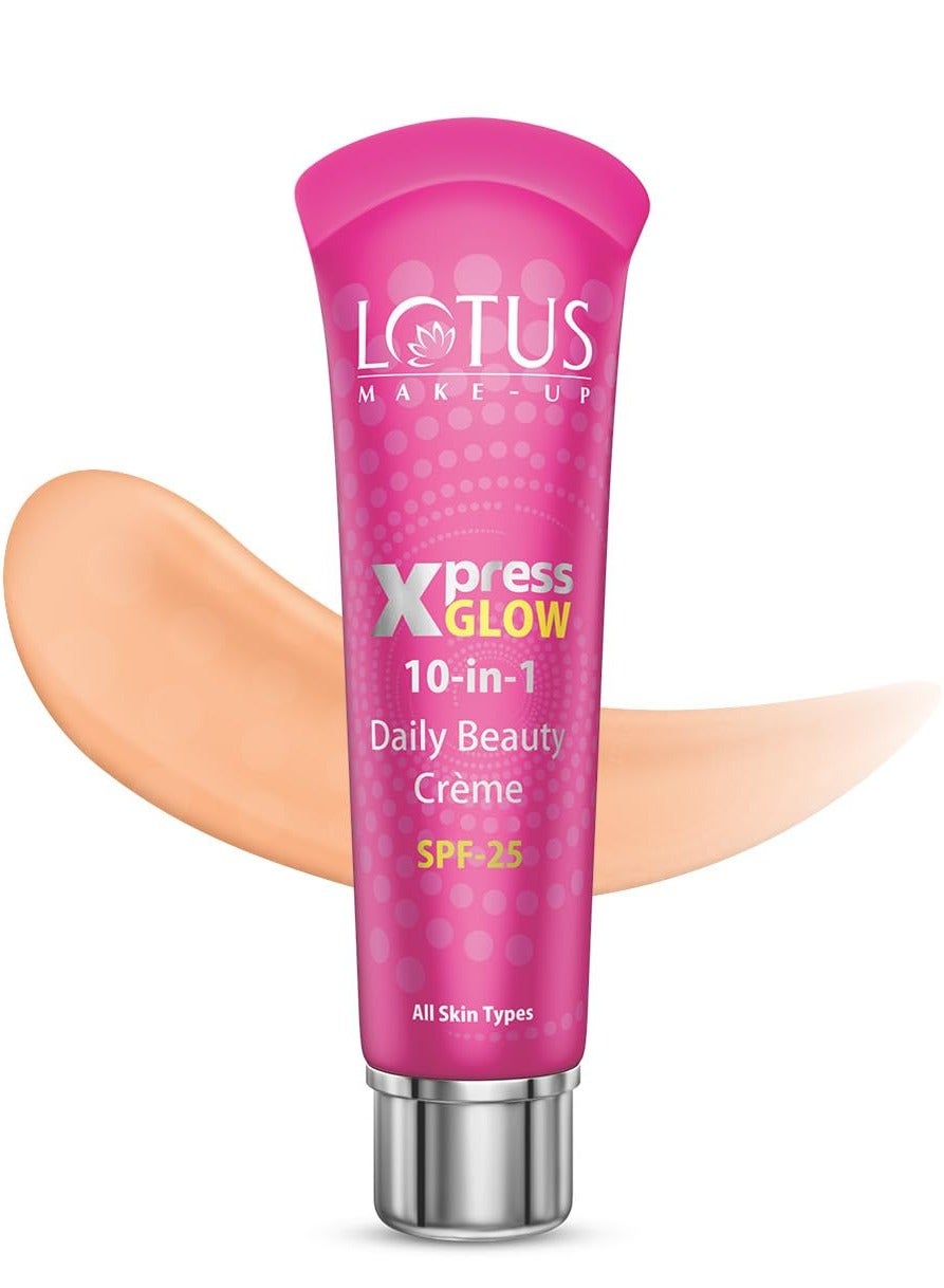 Lotus Herbals Make-up Xpress Glow 10 in 1 SPF 25 Daily Beauty Cream (Royal Pearl, 30g)
