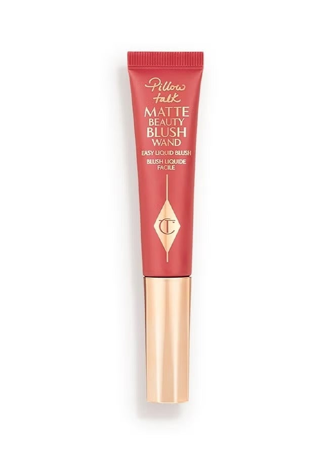 Charlotte Tilbury Pillow Talk Matte Liquid Blush Wand, Matte Blush For Cheeks With Cushion Applicator, Infused With Lumi-Blur Technology For A Light-Reflecting, Soft-Focus Effect (DREAM POP)