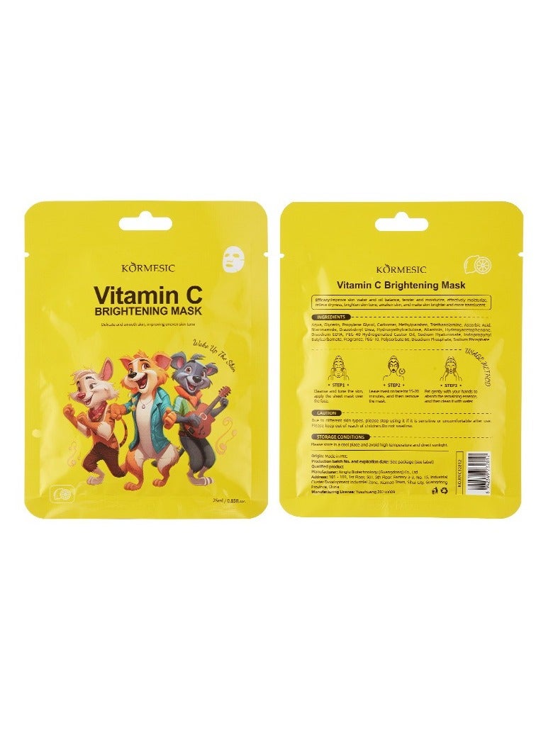 Vitamin C Facial Mask 25ml-5 packs  - Brightening & Revitalizing