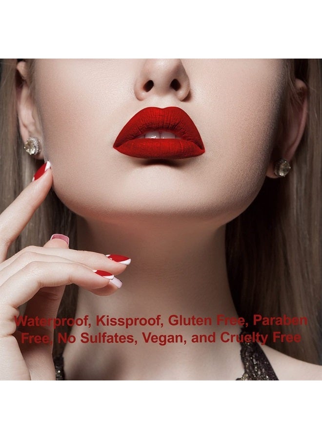 Red Lipstick Long Lasting Matte Kissproof Waterproof Lightweight Lip Stain Talc-Free Mica-Free Gluten-Free Paraben-Free | Elle