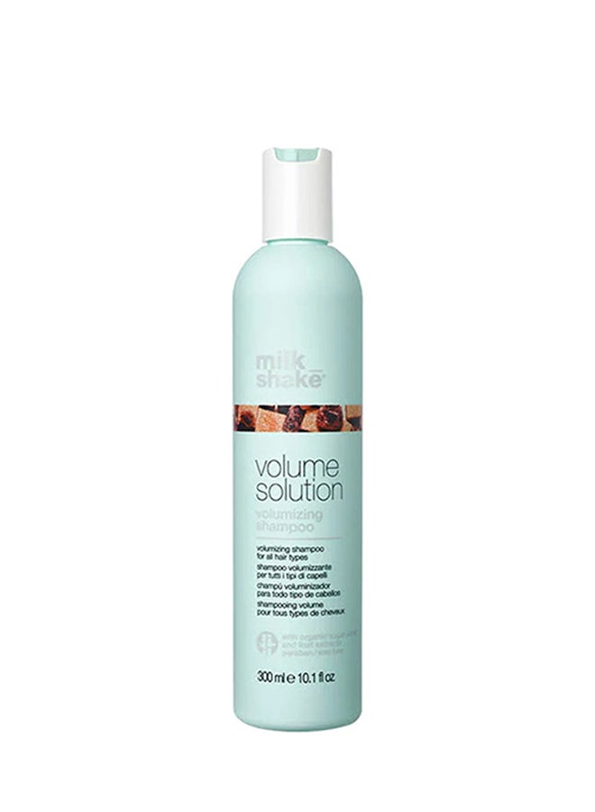 Volume Solution Shampoo – Volumizing Shampoo for Fine & All Hair Types – Paraben & SLES Free Formula with Sugar Cane Derivatives, Milk Proteins & Organic Fruit Extracts for Lightweight Body & Shine, 300ml