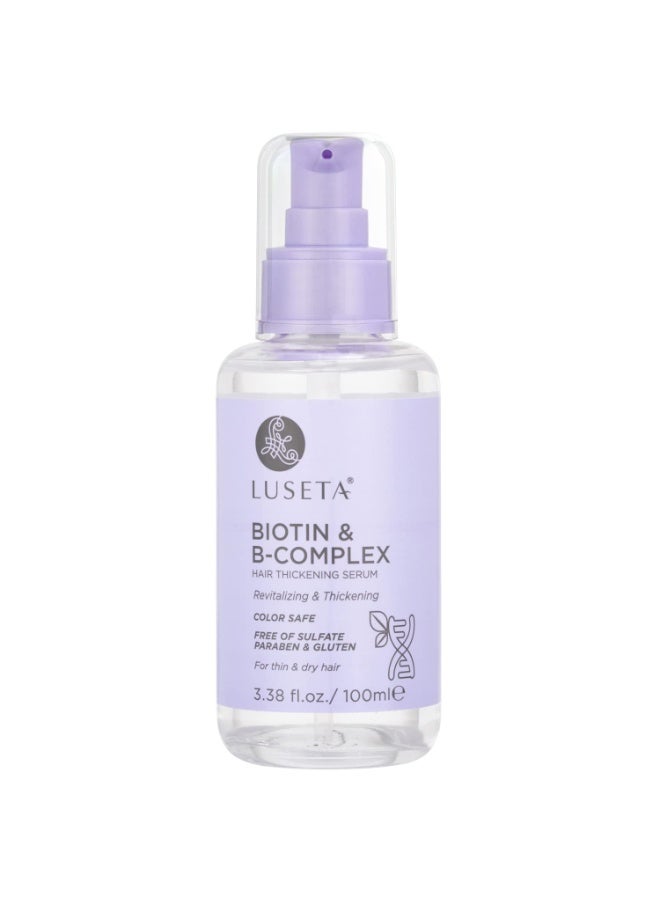 Luseta Biotin B-Complex Hair Oil Thickening & Strengthening for Thin and Dry Hair Promote Hair Growth 3.38oz
