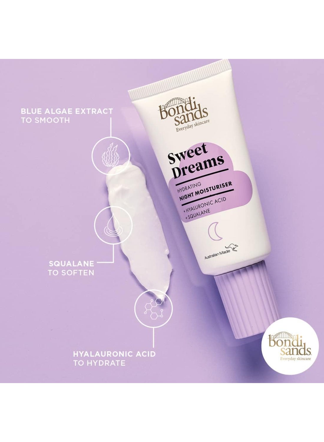 Sweet Dreams Night Moisturiser 50ml | Deeply Hydrating Overnight Face Cream for Skin Repair & Renewal | Anti-Aging Nourishing Night Moisturiser for Plump Radiant Skin | Restorative Sleep Facial Cream - image 6