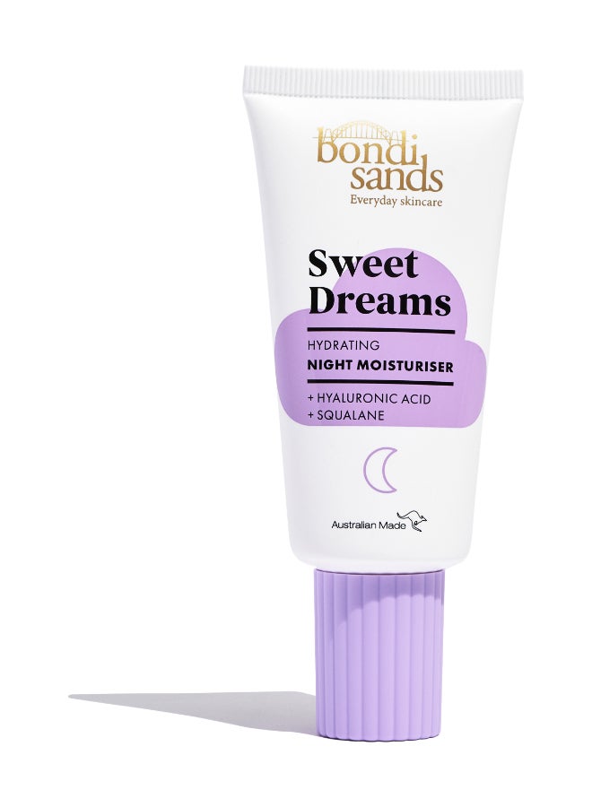 Sweet Dreams Night Moisturiser 50ml | Deeply Hydrating Overnight Face Cream for Skin Repair & Renewal | Anti-Aging Nourishing Night Moisturiser for Plump Radiant Skin | Restorative Sleep Facial Cream