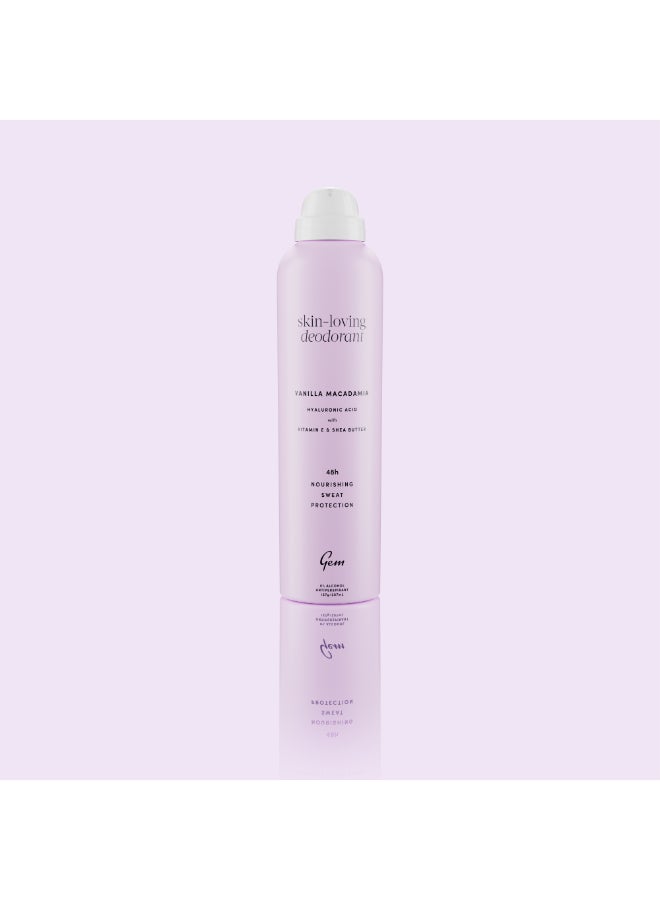 Vanilla Macadamia Deodorant 207ml – Creamy Sweet Body Deodorant Spray with Nutty Vanilla Fragrance & Long-Lasting Protection