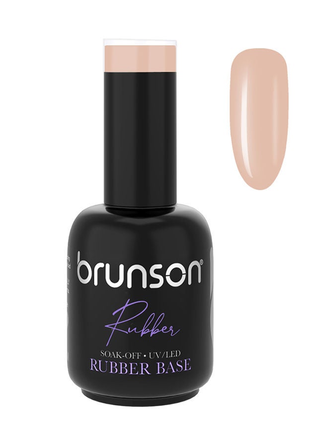 Rubber Base Gel Nail Polish Long Lasting Gel Polish Base For Chip Free Shine Strengthens French Manicure Rubber Base Coat UV LED Rubber Gel Soak Off Hard Gel Polish For Nail Extension Gel 18ml BRB35