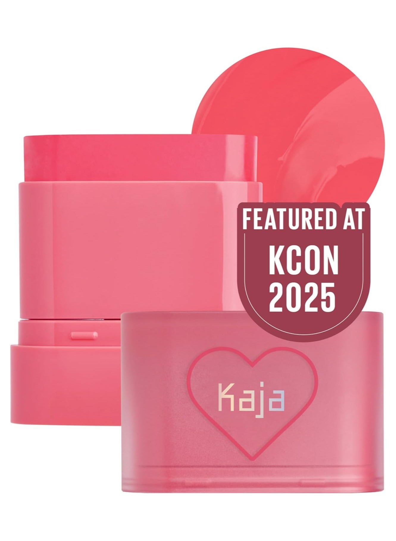 Dewy Bar Cheeks & Lip – Strawberry Sorbet- Creamy Blusher Stick with Vitamin & Hyaluronic Acid, Moisturizing & Easy Blend