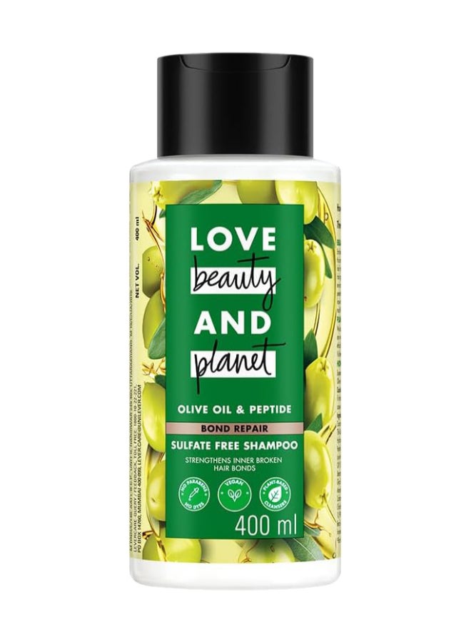 Bond Repair Shampoo With Olive Oil And Peptide, Sulfates And Paraben Free, 400Ml
