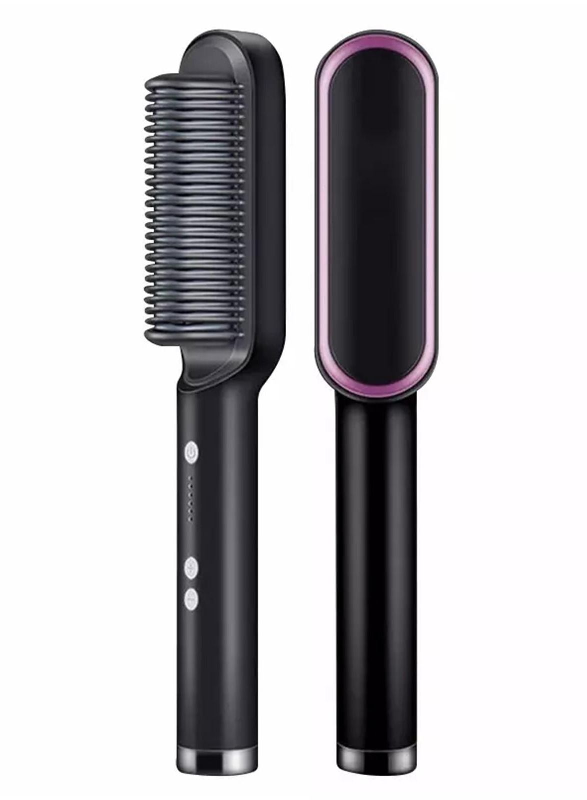Hair Straightener Brush - Best Gifts for Women - Straightening Hair Brush - Hair Comb with Anti-Scald Ceramic Plates and Multiple Temp Settings