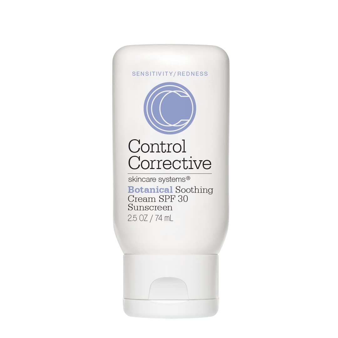 CONTROL CORRECTIVE Botanical Soothing Cream Spf 30, 2.5 Oz - Sunscreen, Moisturizers, Sensitive Skin, Calms The Skin & Protects, Wheat Germ Oil, Vitamin E, Humectants, Restores Skin Balance, Rosacea