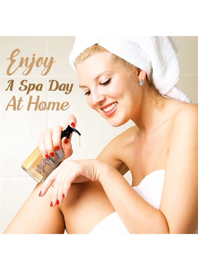 Spa Gift Baskets For Women - Luxury Bath Set With Honey & Almond - Spa Kit Includes Body Wash, Bubble Bath, Lotion, Bath Salts, Body Scrub, Body Spray, Shower Puff, and Towel