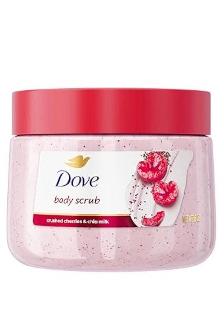 Cherry & Chia Milk Body Scrub Exfoliates and Deeply Nourishes for Smooth, Radiant Skin 425 g