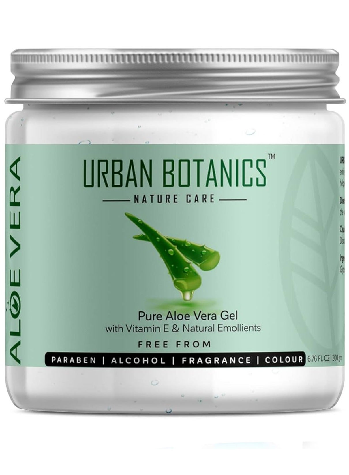 Pure Aloe Vera Skin/Hair Gel With Vitamin E & Natural Emollients  200G