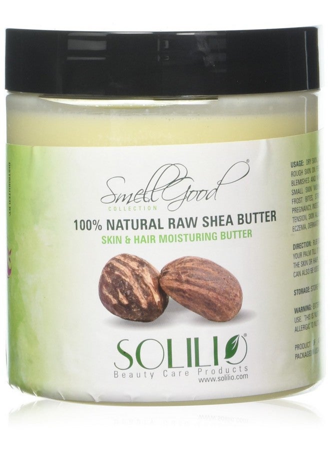 Pure Unrefined Shea Butter Totally Natural And Organic Ivory Color Packed In 16 Oz Jar 4 Units