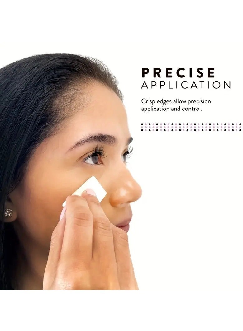 24 Count Makeup Sponge Mini Applicator Wedges for Foundation Blush Eye shadow Crisp Edges for Control  Effortless Blending and Smoothing Sanitary Single Use Option Latex Free