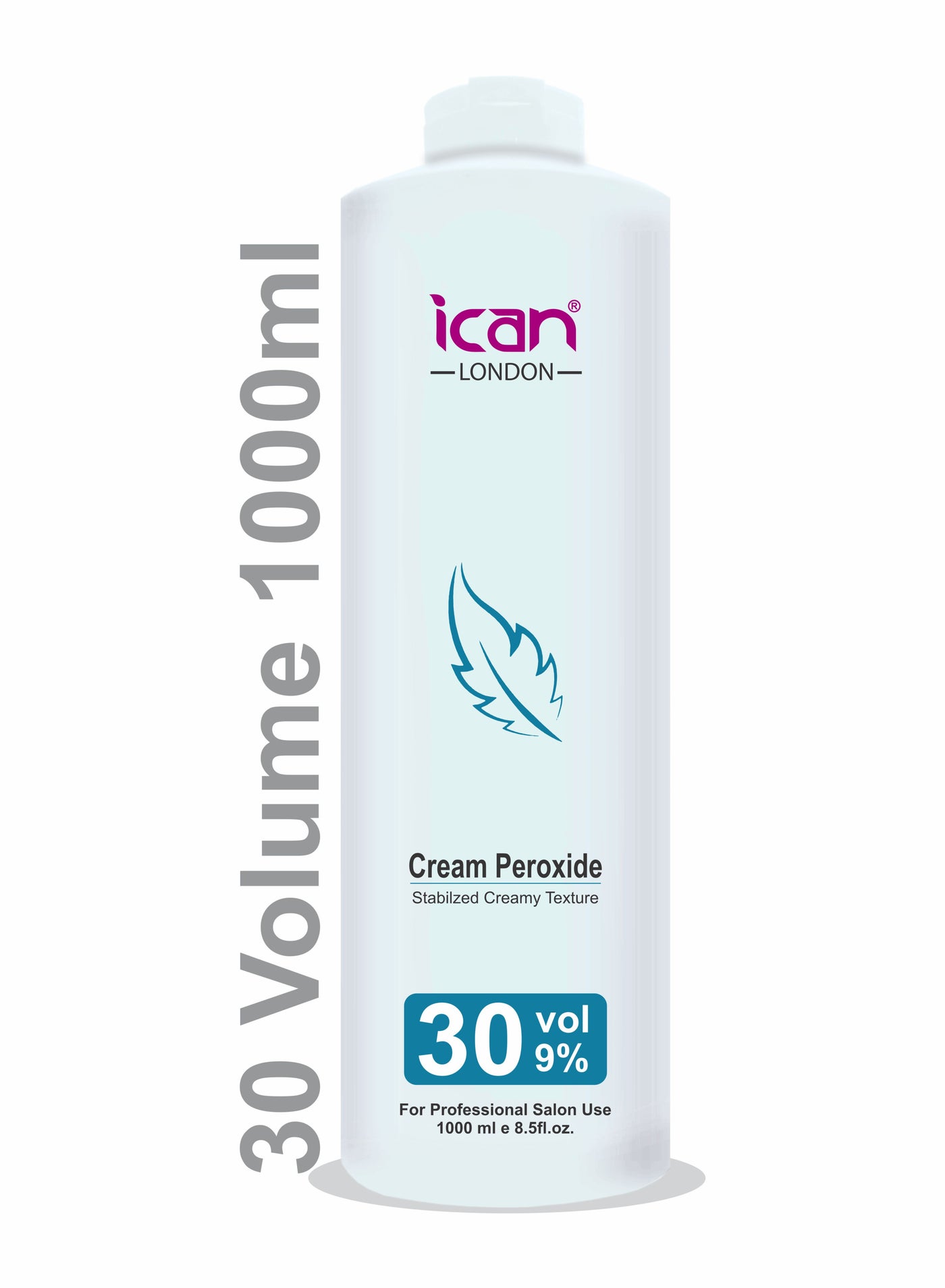 ICAN LONDON PROFESSIONAL CREAM PEROXIDE 30 VOLUME 9% 1000 ML (1 LITRE)