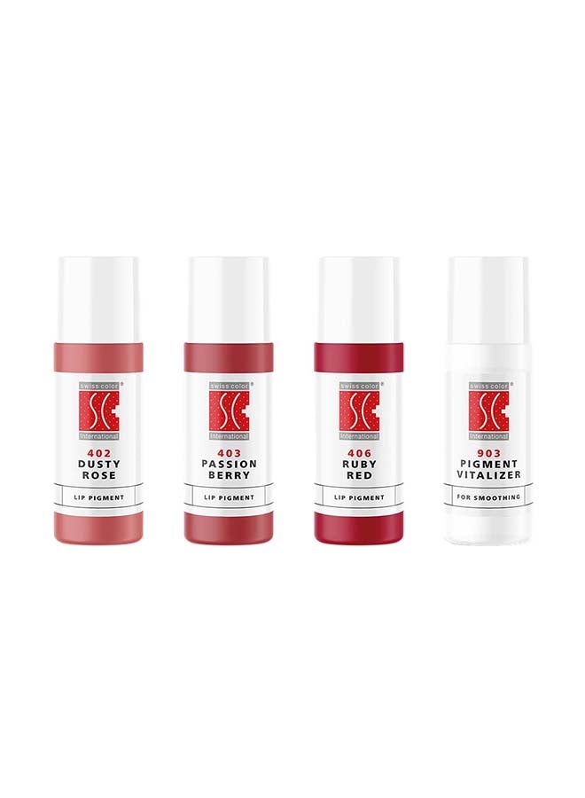 Lip Kit Anniversary Selection 3Pcs Pigments + 1 Pigment Solution Sc400