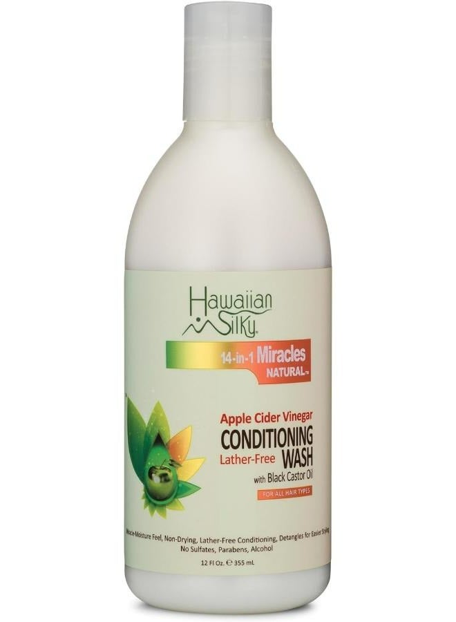 Apple Cider Vinegar Black Castor Oil Cowash Cleanser Hair Moisturizer Treatment 355 ML