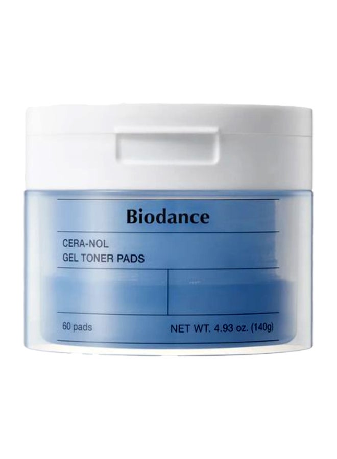 Biodance Cera-Nol Gel Toner Pads 4.93 Fl.Oz.(140G), 60Pads