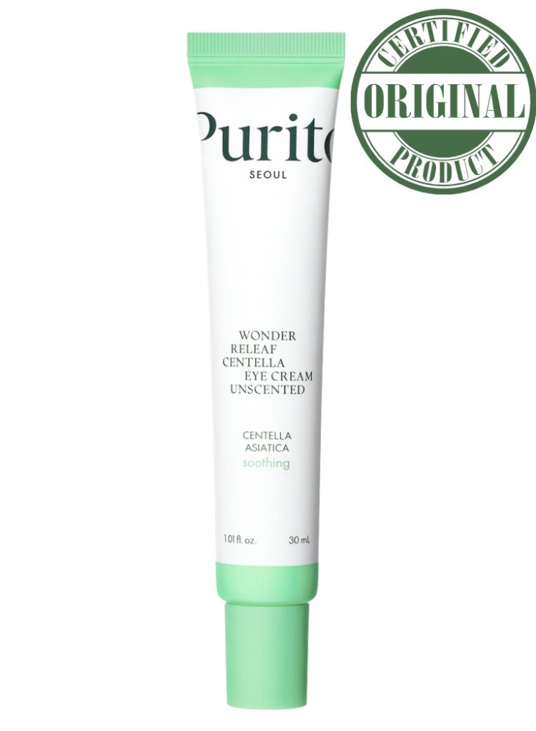 Dark Circles & Fine Lines Care – PURITO Wonder Releaf Centella Eye Cream Unscented – Soothing, Anti-Aging & Hydrating Eye Treatment