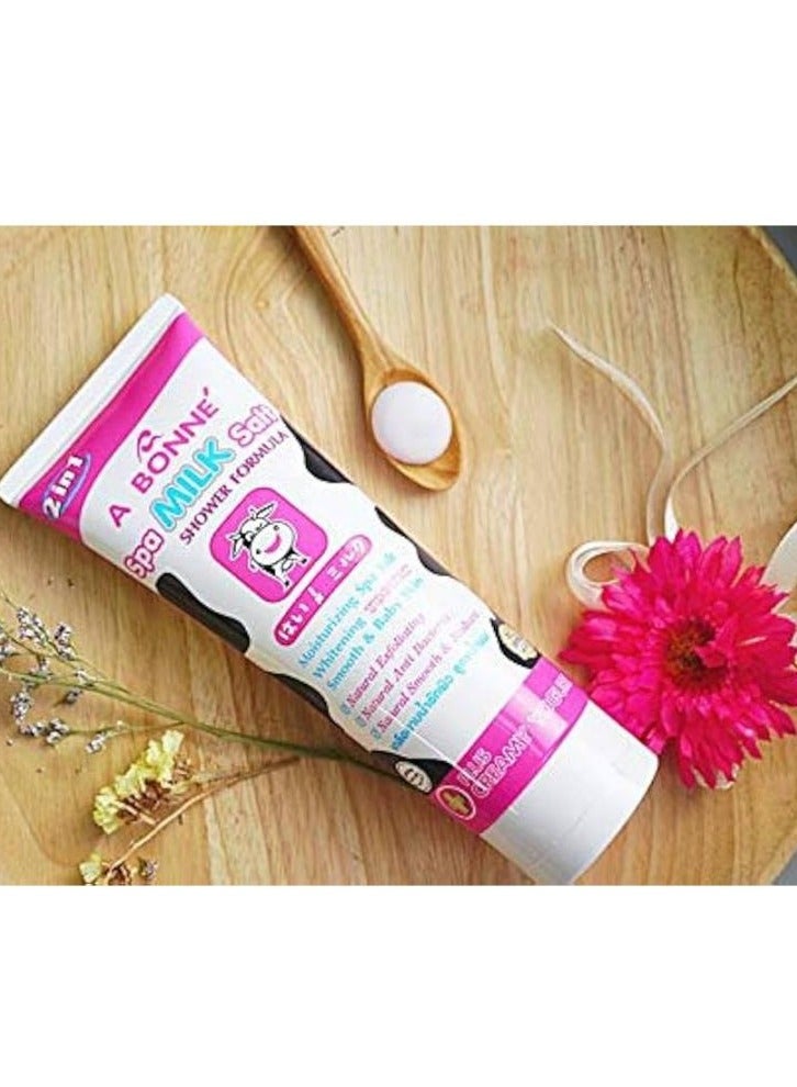Spa Milk Salt Shower Formula Moisturizing Spa Salt Whitening Yogurt Smooth & Baby Skin 350 g