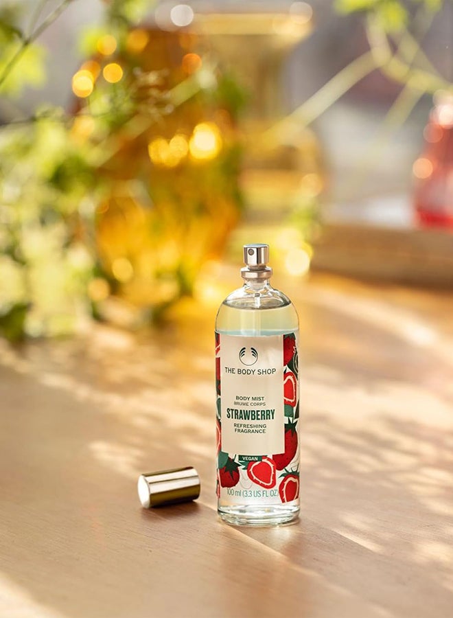 Strawberry Body Mist – Refreshing Fragrance Spray with 97% Natural Ingredients | Sweet Fruity Scent, Vegan & Recyclable Packaging, 100ml - image 3