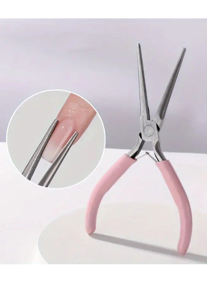 Fast Sculpting Acrylic Nail Extension Pincher - Perfect C-Curve Shaping Tool with Multipurpose Tips and Tweezers for Quick Gel Mold Applications