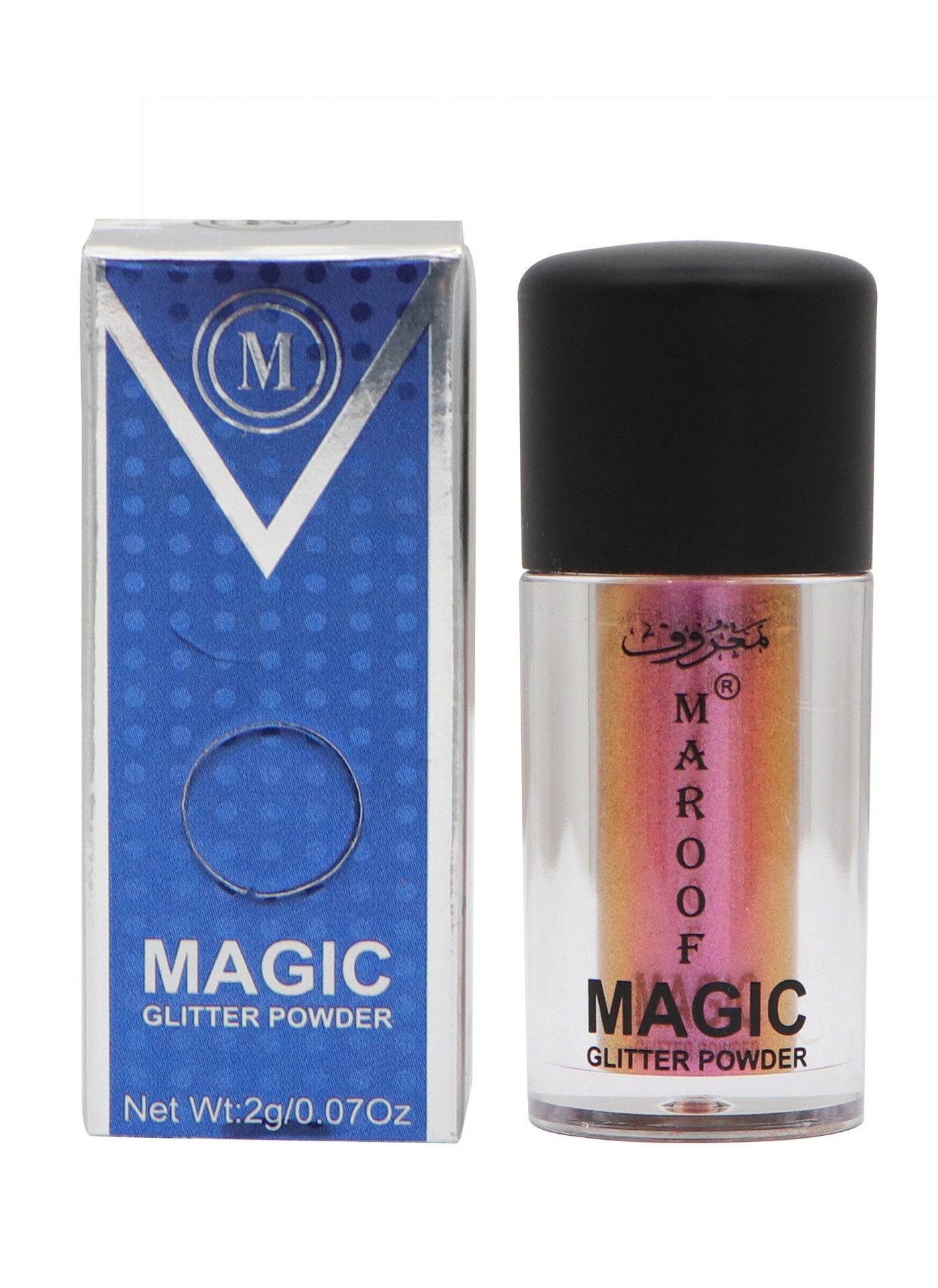 MAROOF Glitter Powder Magic 02 Pink Bubble Gum