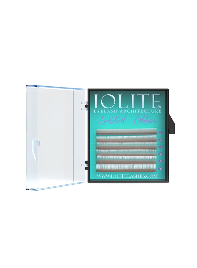 Colored Classic Lashes Eyelashes Ombre Silver C Curl 7T Mix 2