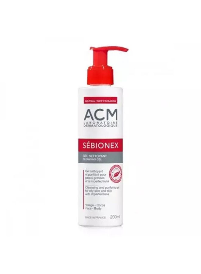 Sebionex Cleansing Gel, 200ml – Gentle Face Wash for Oily & Acne-Prone Skin