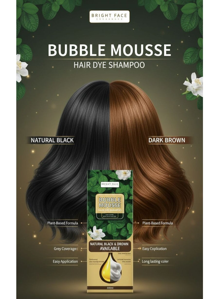 Bubble Mousse Hair Dye Shampoo 500 ML