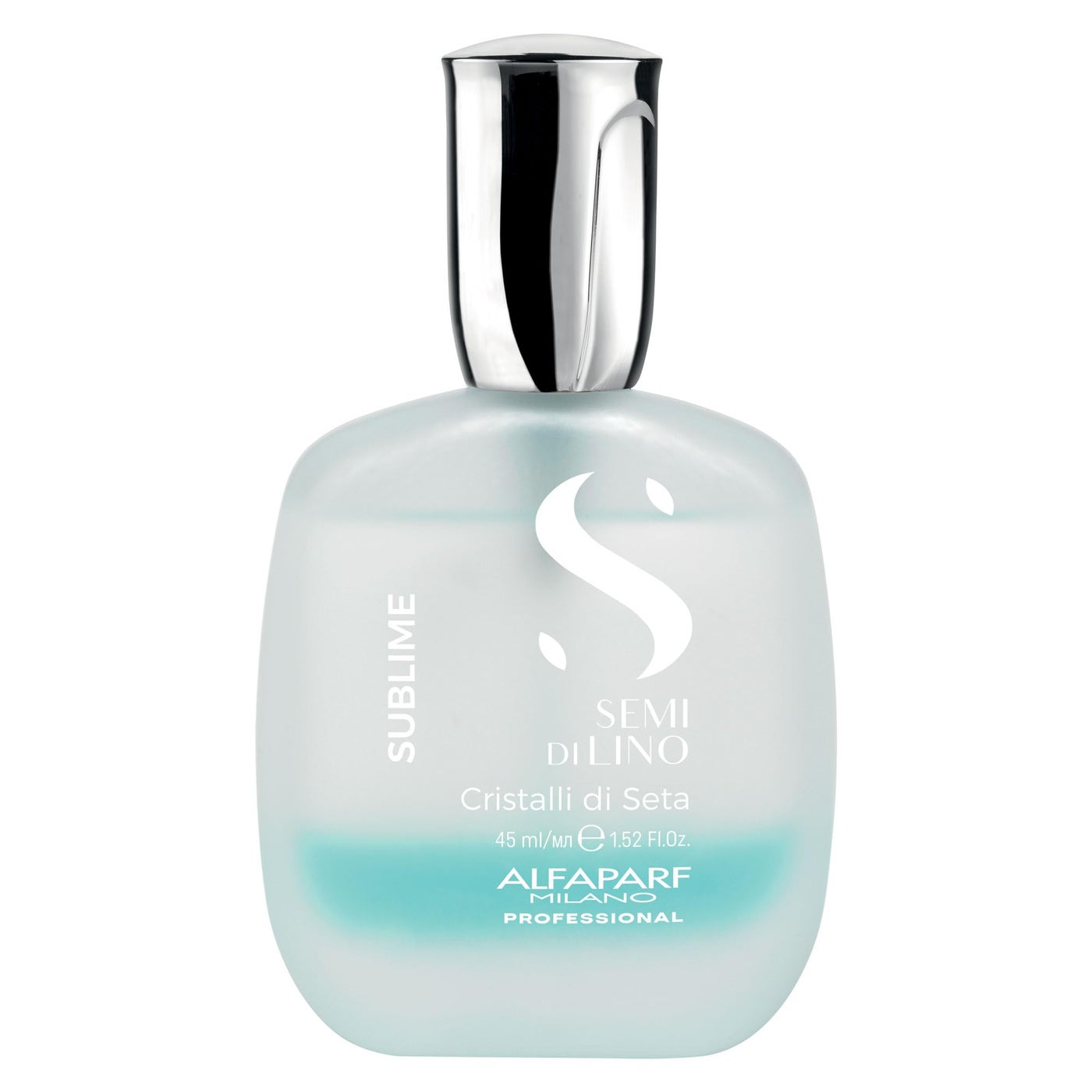 Alfaparf Milano Semi Di Lino Sublime Cristalli Di Seta Finishing Smoothing Serum for Fine Hair - Provides Shine and Protection - Professional Salon Quality - 1.52 fl. oz.