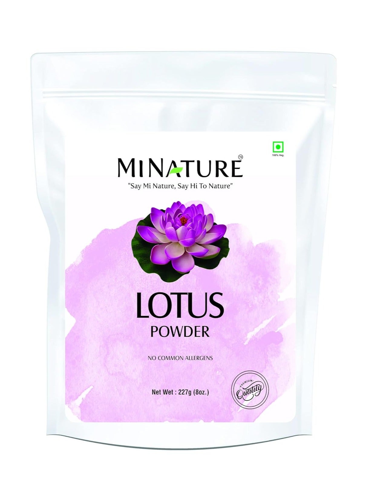 minature Lotus Powder|Lotus Flower Powder|Nelumbo Nucifera|227G(8 Oz)(0.5 Lb)|100% Natural|Lotus Petal Powder|Natural Conditioner|Face Pack|Flawless Skin