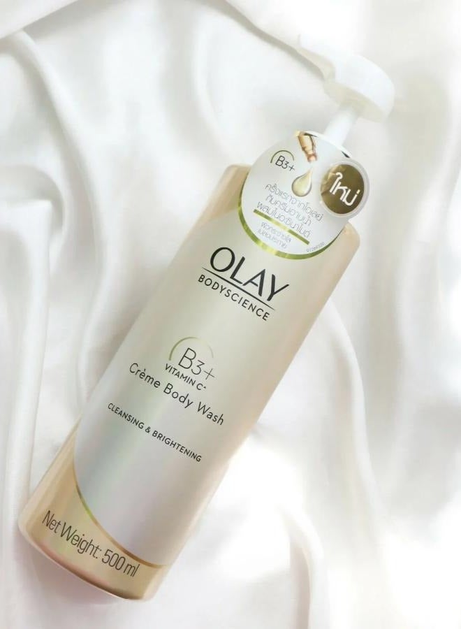 Vitamin C B3+ Creamy Body Wash for Cleansing Skin 500ml