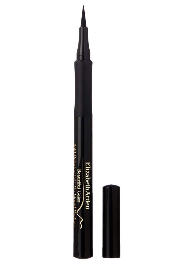 Beautiful Color Bold Defining Felt Tip Liquid Eyeliner, Seriously Black, 0.41 oz.