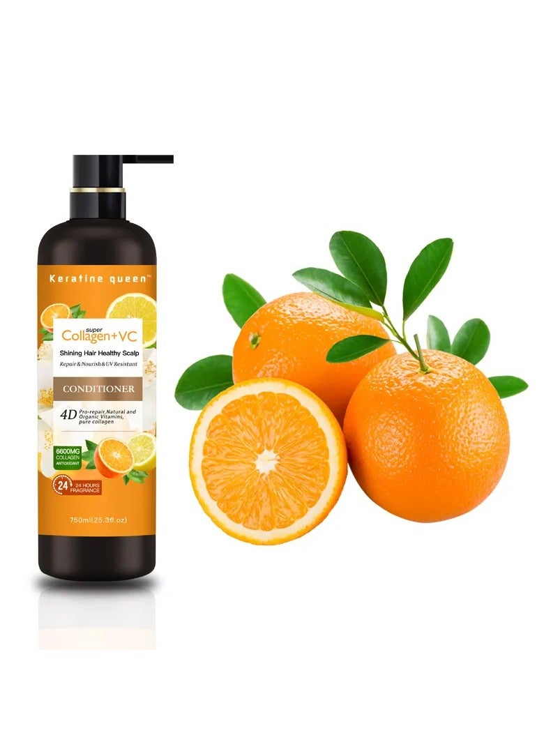 keratin queen Hair mask and Conditioner Set Pure Vitamin c orange hair shampoo