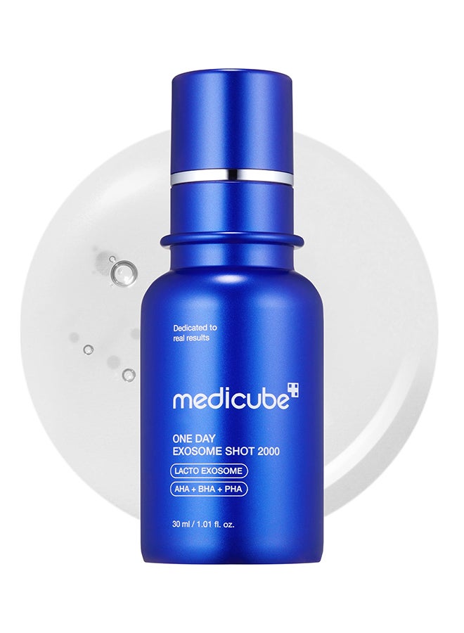 Zero Exosome Shot 2,000 Ppm Spicule Facial Serum | Liquid Skin Booster Serum | Exosome, Aha+Bha+Pha | Pore Care, Dead Skin Cells, Skin Texture | Korean Skin Care 1.01 Fl.Oz