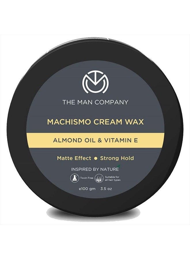 Machismo Stronghold Hair Wax for Men| Stylish Matte Finish with Volume | Non Sticky - 100gm