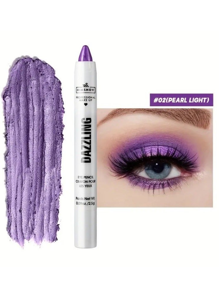 Vibrant Pearl Glitter Eyeshadow Pen - Liner & Shadow Combinations - Waterproof, Sweat-Proof, Smudge-Proof, Brightening Highlighter for Music Festivals, Under Crease, Eyelid Application #2