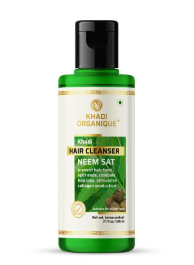 Khadi Organique Neem Sat Hair Shampoo/Cleanser 210ml